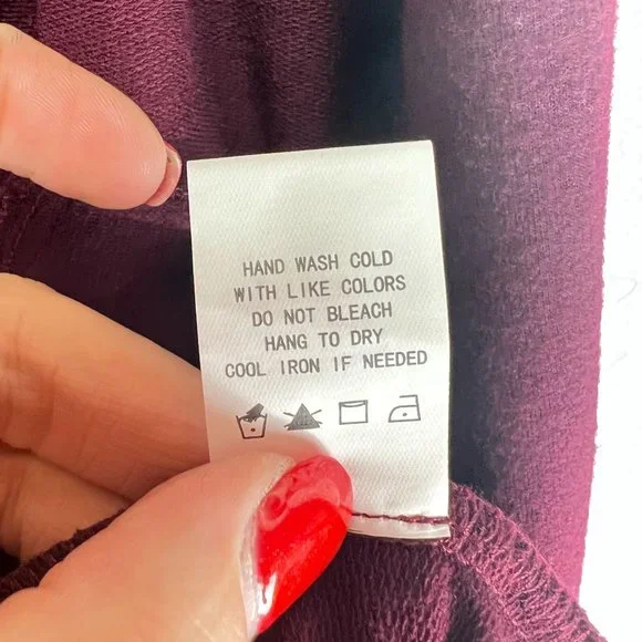 NWT Melloday Burgundy Long Cardigan Sweater Size L - Picture 8 of 8